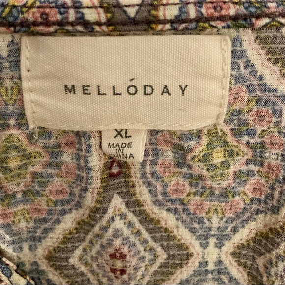 Boho wrap blouse Sz XL - Picture 7 of 7